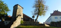 003 herbstliche morgenstimmung im burghof von mitterfels  ft